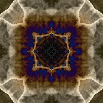 Seamless abstract square pattern. Alcohol ink in modern art. Mandala Stock Photos