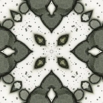 Seamless abstract square pattern. Alcohol ink in modern art. Mandala Stock Photos