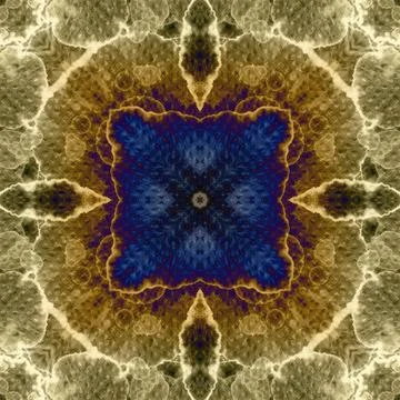 Seamless abstract square pattern. Alcohol ink in modern art. Mandala Stock Photos