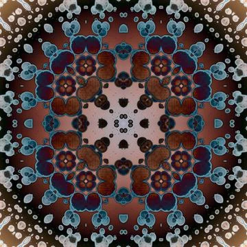 Seamless abstract square pattern. Alcohol ink in modern art. Mandala Stock Photos