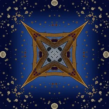 Seamless abstract square pattern. Alcohol ink in modern art. Mandala Stock Photos