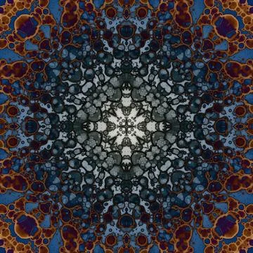 Seamless abstract square pattern. Alcohol ink in modern art. Mandala Stock Photos