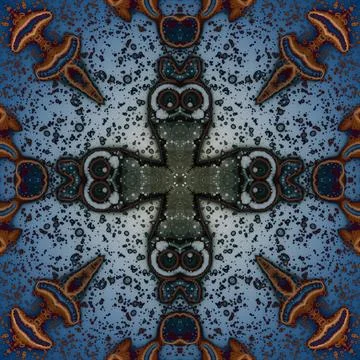 Seamless abstract square pattern. Alcohol ink in modern art. Mandala Stock Photos