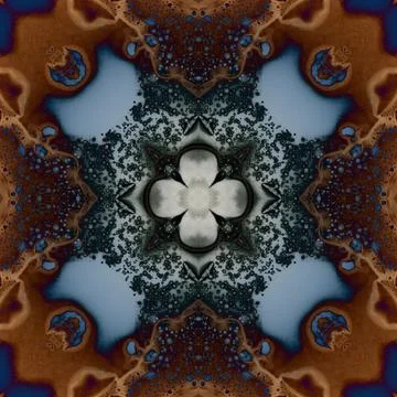 Seamless abstract square pattern. Alcohol ink in modern art. Mandala Stock Photos