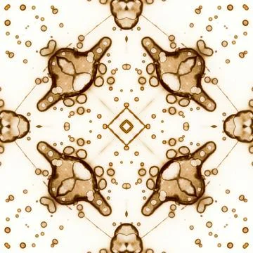 Seamless abstract square pattern. Alcohol ink in modern art. Mandala Stock Photos