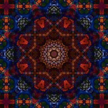 Seamless abstract square pattern. Ethnic pattern. Stock Illustration