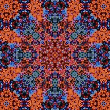 Seamless abstract square pattern. Ethnic pattern. Illustrazione stock