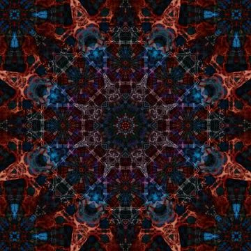Seamless abstract square pattern. Ethnic pattern. Stock Illustration