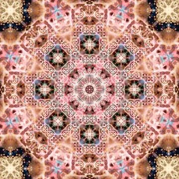 Seamless abstract square pattern. Ethnic pattern. Foto stock