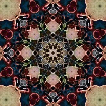 Seamless abstract square pattern. Ethnic pattern. Stock Photos