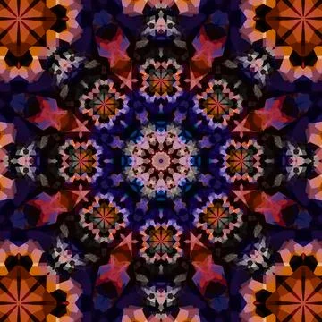 Seamless abstract square pattern. Ethnic pattern. Stock Photos