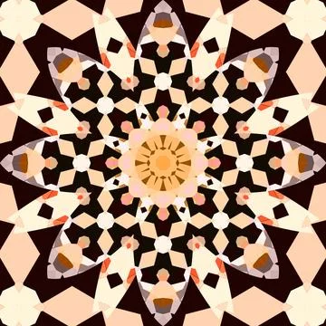 Seamless abstract square pattern. Ethnic pattern. Stock Photos