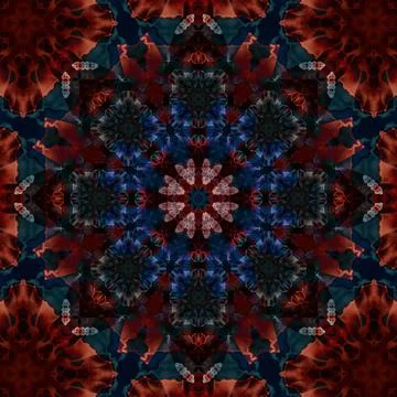 Seamless abstract square pattern. Ethnic pattern. Foto stock