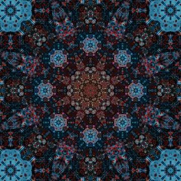 Seamless abstract square pattern. Ethnic pattern. Stock Photos