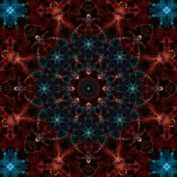 Seamless abstract square pattern. Ethnic pattern. Stock Photos