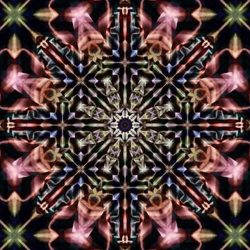 Seamless abstract square pattern. Ethnic pattern. Foto stock