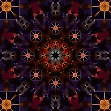 Seamless abstract square pattern. Ethnic pattern. Stock Photos