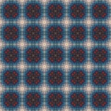Seamless abstract square pattern. Modern texture - digital art. Fabric abst.. Stock Illustration