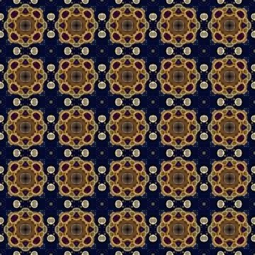 Seamless abstract square pattern. Modern texture - digital art. Fabric abst.. Stock Illustration