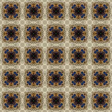 Seamless abstract square pattern. Modern texture - digital art. Fabric abst.. イラスト素材
