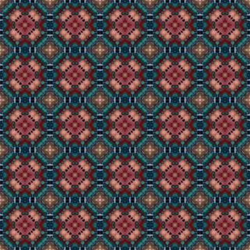 Seamless abstract square pattern. Modern texture - digital art. Fabric abst.. Stock Illustration