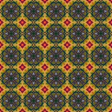 Seamless abstract square pattern. Modern texture - digital art. Fabric abst.. Stock Illustration