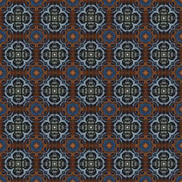 Seamless abstract square pattern. Modern texture - digital art. Fabric abst.. Illustrazione stock