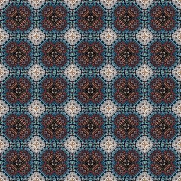 Seamless abstract square pattern. Modern texture - digital art. Fabric abst.. Illustrazione stock