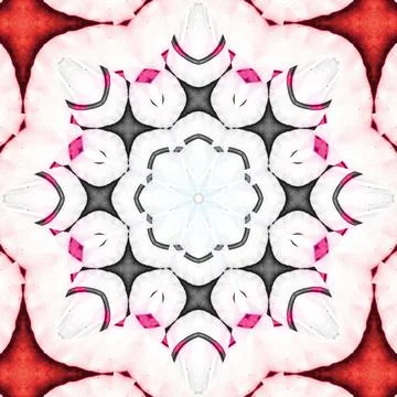 Seamless abstract square pattern. Symmetrical round pattern. Author's pattern 스톡 일러스트