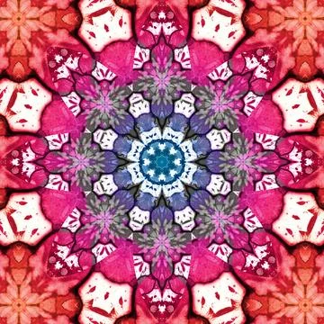 Seamless abstract square pattern. Symmetrical round pattern. Author's pattern Illustrazione stock