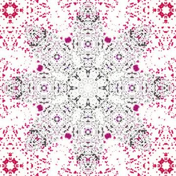 Seamless abstract square pattern. Symmetrical round pattern. Author's pattern 스톡 일러스트