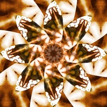 Seamless abstract square pattern. Symmetrical round pattern. Author's pattern Illustrazione stock