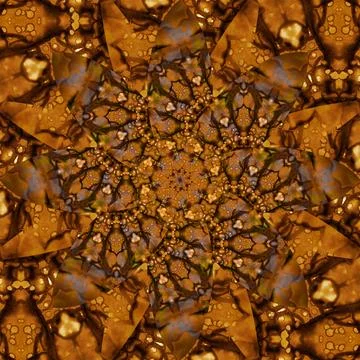 Seamless abstract square pattern. Symmetrical round pattern. Author's pattern Illustrazione stock