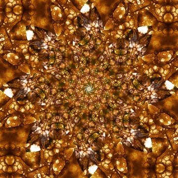 Seamless abstract square pattern. Symmetrical round pattern. Author's pattern Stock Illustration