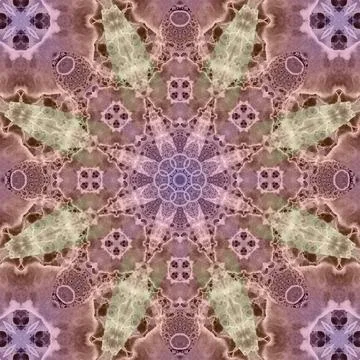 Seamless abstract square pattern. Symmetrical round pattern. Author's pattern Stock Illustration