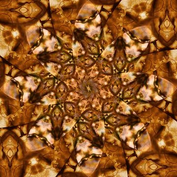 Seamless abstract square pattern. Symmetrical round pattern. Author's pattern Stock Illustration