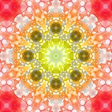 Seamless abstract square pattern. Symmetrical round pattern. Author's pattern Stock Illustration