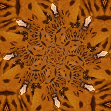 Seamless abstract square pattern. Symmetrical round pattern. Author's pattern Stock Illustration