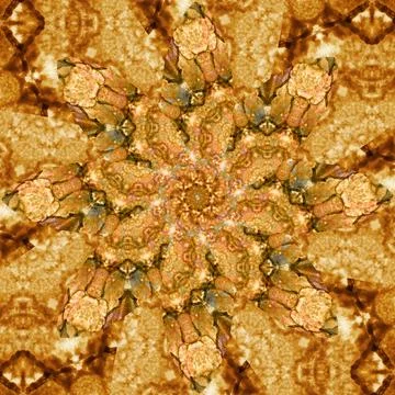 Seamless abstract square pattern. Symmetrical round pattern. Author's pattern Illustrazione stock