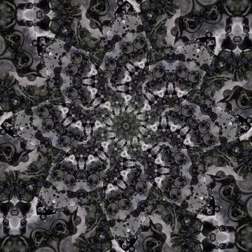 Seamless abstract square pattern. Symmetrical round pattern. Author's pattern Stock Photos