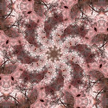 Seamless abstract square pattern. Symmetrical round pattern. Author's pattern Stock Photos