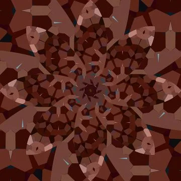 Seamless abstract square pattern. Symmetrical round pattern. Author's pattern Stock Photos