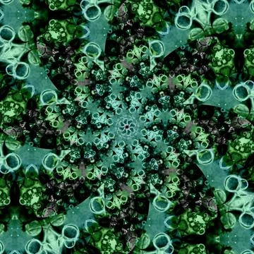 Seamless abstract square pattern. Symmetrical round pattern. Author's pattern Stock Photos