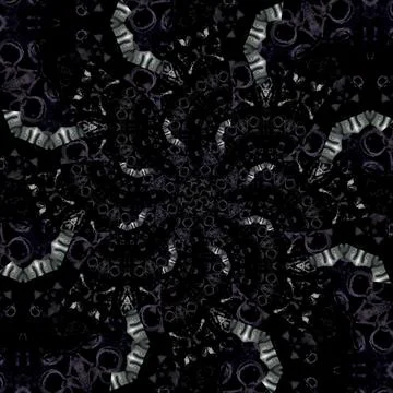 Seamless abstract square pattern. Symmetrical round pattern. Author's pattern Stock Photos