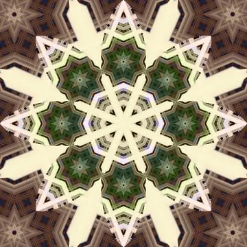 Seamless abstract square pattern. Symmetrical round pattern. Author's pattern 스톡 사진