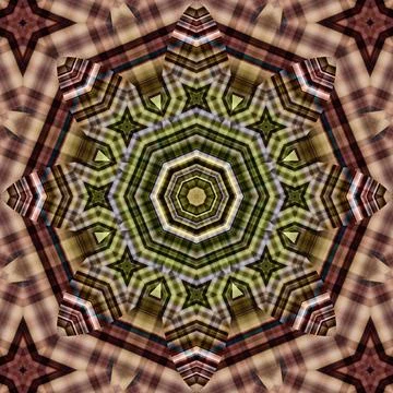 Seamless abstract square pattern. Symmetrical round pattern. Author's pattern Stock Photos