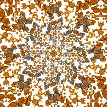 Seamless abstract square pattern. Symmetrical round pattern. Author's pattern Stock Photos