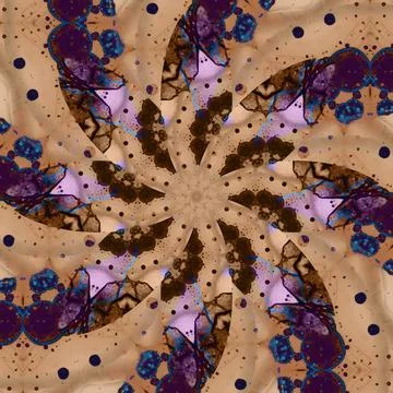 Seamless abstract square pattern. Symmetrical round pattern. Author's pattern 스톡 사진