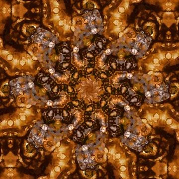 Seamless abstract square pattern. Symmetrical round pattern. Author's pattern Stock Photos
