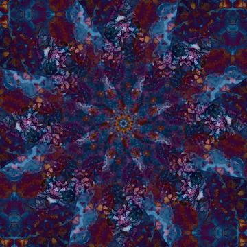 Seamless abstract square pattern. Symmetrical round pattern. Author's pattern Stock Photos